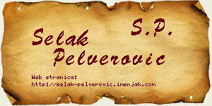 Selak Pelverović vizit kartica